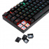 Teclado Gamer Redragon Mitra K551 LED RGB, Teclado Mecánico, Switch Blue, Alámbrico, Negro (Español)  8