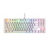 Teclado Gamer Redragon Kumara K55 LED RGB, Teclado Mecánico, Switch Blue, Alámbrico, Blanco (Español)  1