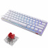Teclado Gamer Redragon K630 RGB Chroma 60%, Teclado Mecánico, Brown Switch, Alámbrico, Blanco (Inglés)  9