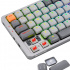 Teclado Gamer Redragon AZURE K652GG-RGB LED RGB 75%, Teclado Mecánico, Redragon Red, Alámbrico/Inalámbrico, USB/RF Inalámbrico/Bluetooth, Gris, Inglés - Imagen adicional 1