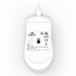 Mouse Gamer Redragon King M724, Alámbrico, Óptico, 12.400DPI, USB-C, Blanco  9