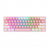Teclado Gamer Redragon Fizz Pro K616 RGB, Teclado Mecánico, Red Switch, Inalámbrico, RF + Bluetooth, Rosa/Blanco (Inglés)  1