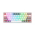 Teclado Gamer Redragon Fizz Pro K616 RGB, Teclado Mecánico, Red Switch, Inalámbrico, RF + Bluetooth, Blanco/Gris (Inglés)