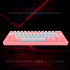 Teclado Gamer Redragon Fizz Pro K616 RGB, Teclado Mecánico, Red Switch, Inalámbrico, RF + Bluetooth, Blanco/Rosa (Inglés)  10