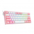 Teclado Gamer Redragon Fizz Pro K616 RGB, Teclado Mecánico, Red Switch, Inalámbrico, RF + Bluetooth, Blanco/Rosa (Inglés)  2