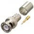 RF Industries Conector BNC Macho de Anillo Plegable para RG-8/U/LMR-400/9913/CNT-400, Níquel  1