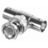 RF Industries Conector Coaxial en T BNC Macho - BNC Hembra, Plata  1