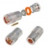 RF Industries Conector Coaxial de Rosca N Macho, Plata  1
