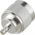 RF Industries Conector Coaxial N Macho, Plata  1