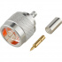 RF Industries Conector Coaxial N Macho, Plata  3