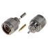 RF Industries Conector Coaxiales de Anillo Plegable N Macho, Plata  1