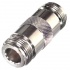 RF Industries Conector Coaxial de Barril N Hembra - N Hembra, Plata  1