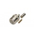RF Industries Conector Coaxial de Anillo Plegable N Hembra, Plata  1