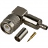 RF Industries Conector Coaxial TNC Macho, Ángulo Recto, para RG-58/U, Niquel  2