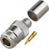 RF Industries Conector Coaxial de Anillo Plegable TNC Hembra, Oro  3