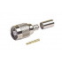 RF Industries Conector Coaxial de Anillo Plegable TNC Macho, Oro  1