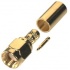 RF Industries Conector Coaxial SMA Macho de Anillo Plegable, Oro  1