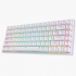 Teclado Gamer RK Royal Kludge RK84 LED RGB 75%, Teclado Mecánico, Cherry MX Red, Inalámbrico, USB/Bluetooth, Blanco, Español   2