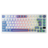 Teclado Gamer RK Royal Kludge RKM75 Taro LED RGB 75%, Teclado Mecánico, Kailh Speed Silver, Inalámbrico, USB/Bluetooth, Blanco, Español   1
