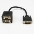 Rocstor Cable DVI-I Macho - 2x VGA Hembra, 30cm, Negro - Imagen adicional 4
