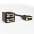 Rocstor Cable DVI-I Macho - 2x VGA Hembra, 30cm, Negro - Imagen adicional 5