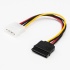 Rocstor Cable SATA 4-pin Molex - LP4 Macho, 15cm, Negro  2