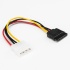 Rocstor Cable SATA 4-pin Molex - LP4 Macho, 15cm, Negro  3