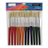 Rodart Set de Pinceles Redondos, Pelo de Cerda, 12 Piezas