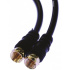 Romms Cable Coaxial para Video F- Macho - F Macho, 1.80 Metros, Negro  1