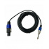 Romms Cable Extensión AUX 6.5mm Macho - Speakon Macho, 6 Metros, Negro/Azul - Imagen adicional 1