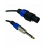 Romms Cable Extensión AUX 6.5mm Macho - Speakon Macho, 6 Metros, Negro/Azul
