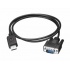 Rosslare Security Cable RS-232 Macho - USB Macho, Negro, para GC02  1