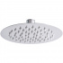 Rugo Regadera Tipo Lluvia, Diámetro 20.3 cm, Metal/Acero Inoxidable, No Incluye Brazo y Chapetón