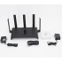 Ruijie Router KIT3-VPON-MESH MU-MIMO, Wi-Fi 6, 4 x RJ-45, 2402 Mbit/s WLAN, Inalámbrico, Doble Banda 2.4/5 GHz, 5 Antenas Externas, de 5 dBi  2