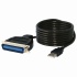 Sabrent Cable USB 1.1/2.0 Tipo A Macho - Paralelo IEEE 1284 Macho, 1.8 Metros, Negro  1
