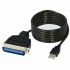 Sabrent Cable USB 1.1/2.0 Tipo A Macho - Paralelo IEEE 1284 Macho, 1.8 Metros, Negro  2