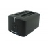 Sabrent EC-HDD2 Docking Station para 2 Discos Duros 2.5/3.5'', max. 3TB, SATA III, USB 3.0, Negro  1