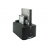 Sabrent EC-HDD2 Docking Station para 2 Discos Duros 2.5/3.5'', max. 3TB, SATA III, USB 3.0, Negro  3