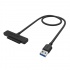 Sabrent Cable SATA Macho - USB Macho, 60cm, Negro