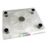 Sabrent Base FAN-CLRC para Laptops 10-17'', con 1 Ventilador de 600RPM, Transparente