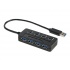 Sabrent Hub USB 3.0 Macho - 4x USB 3.0 Hembra, 5000 Mbit/s, Negro  1
