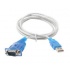 Sabrent Cable USB A - RS-232, 1.8 Metros, Azul/Blanco