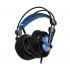 SADES Audífonos Gamer Locust Plus 7.1, Alámbrico, 2.2 Metros, USB-A, Negro/Azul  1