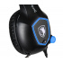 SADES Audífonos Gamer Dazzle 7.1, Alámbrico, 2.2 Metros, USB-A, Negro/Azul  5