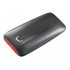 SSD Externo Samsung X5, 2TB, USB A, Negro/Rojo  1