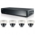 Samsung Kit de Vigilancia SRK-3040S de 4 Cámaras CCTV Domo 2MP y Grabadora NVR PoE 1TB de 4 Canales, Alcance PoE max. 18m  1