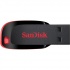 Memoria USB SanDisk Cruzer Blade, 16GB, USB A 2.0, Negro/Rojo  1