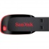 Memoria USB SanDisk Cruzer Blade, 64GB, USB A 2.0, Negro/Rojo  1