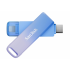 Memoria USB SanDisk Creator, 256GB, USB-C 3.0, Lectura 400MB/s, Azul/Morado