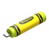 Memoria USB SanDisk Crayola, 64GB, USB-C 3.0, Lectura 300MB/s, Amarillo